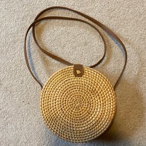 Wicker Cross Body Bag